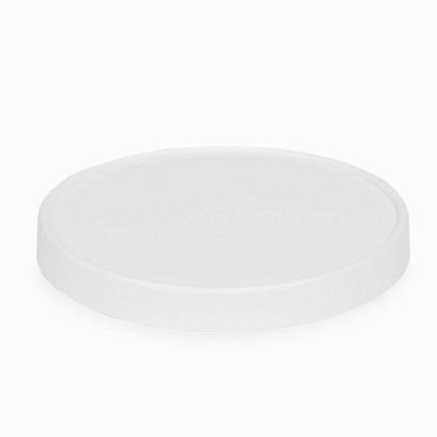 Крышка для круглого бумажного контейнера D=95мм UNI для 350 мл цвет Белый (х600)